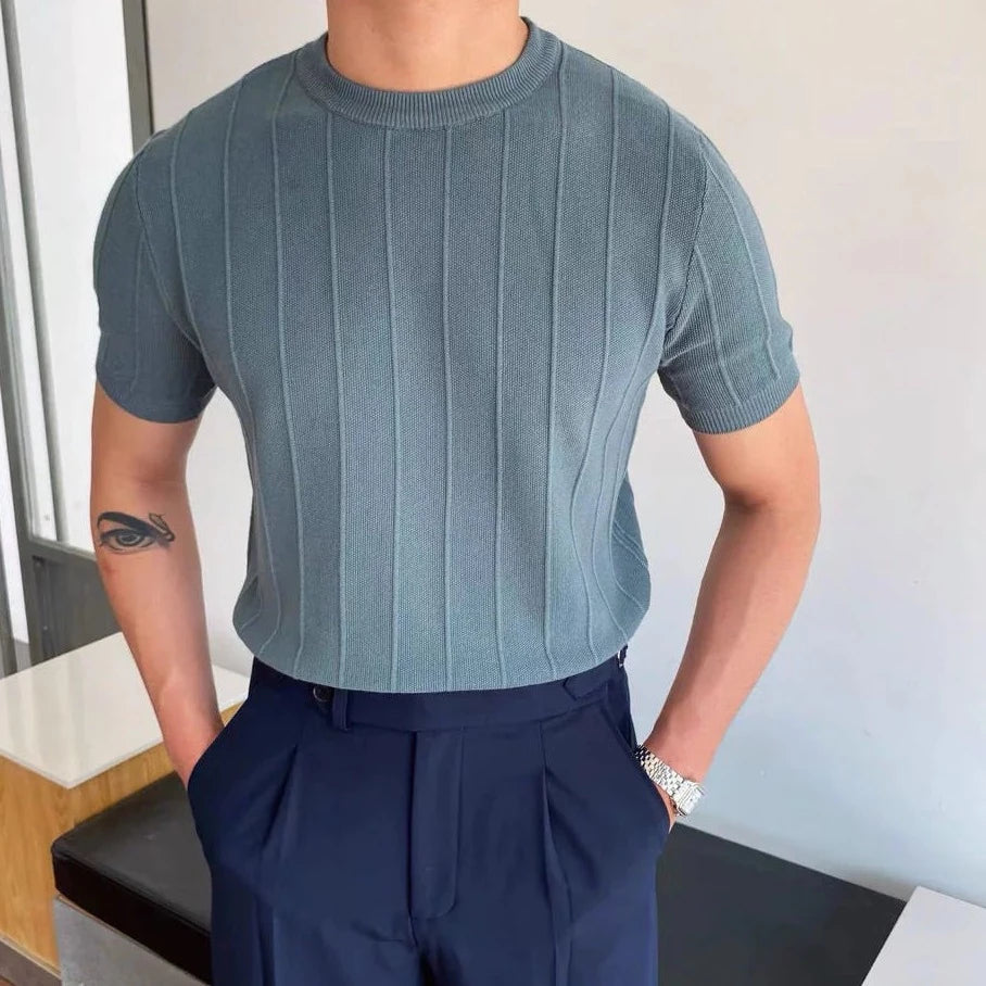 Leon | Elegantes T-Shirt für Herren Slim Fit Sommer 5