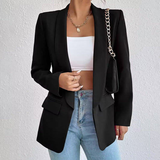 Ronja | Eleganter Blazer für Damen tailliert blau 0