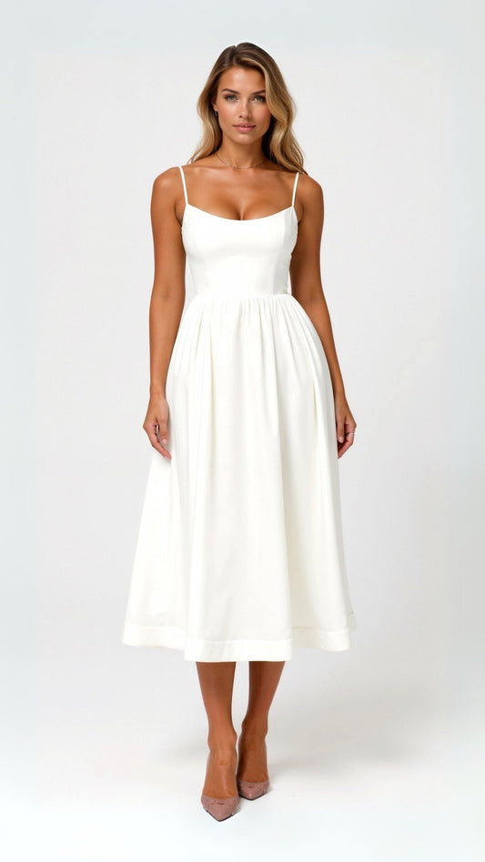 Tamara | Elegantes Midikleid für Damen fließend 0